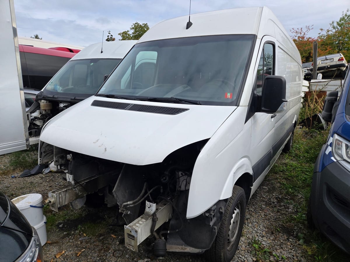 VW Crafter - pojazd przyjęty do oględzin stanu technicznego